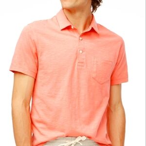 J. Crew Men's Slub Cotton Jersey Pocket Polo Shirt New Size Large
